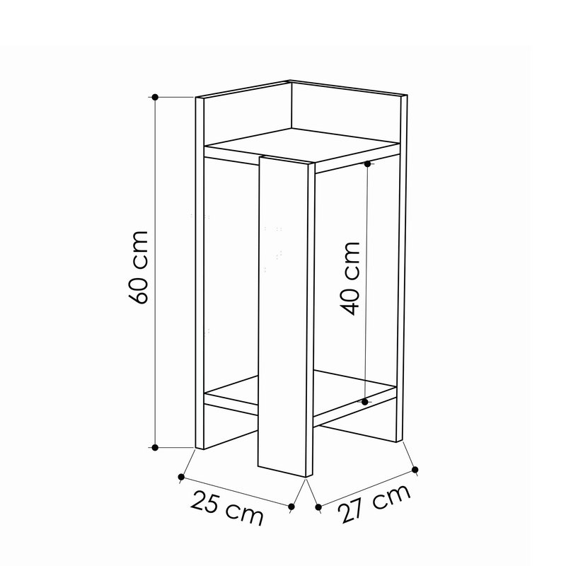 Elos Right - Comodino bianco - Hanah home - Acquista su Smart BPER Zone.