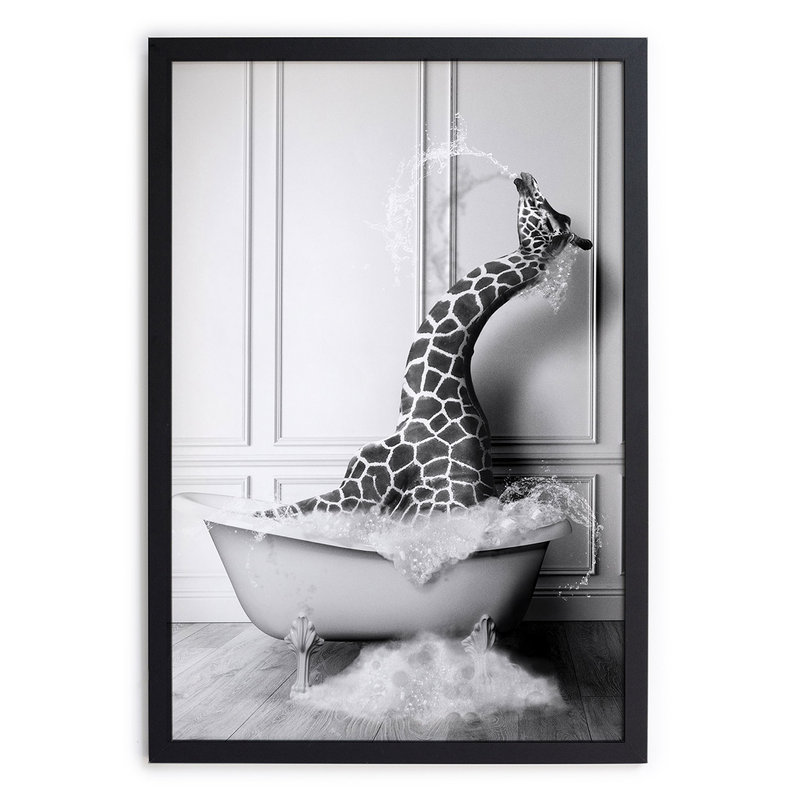 Stampa con cornice 40x30 (Giraffe Bath) - Really nice things - Acquista su  Ventis.