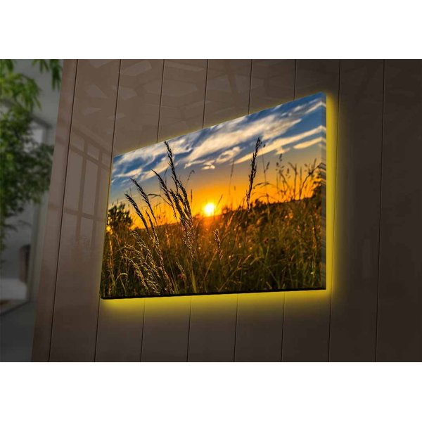 Wallity led top canvas art
