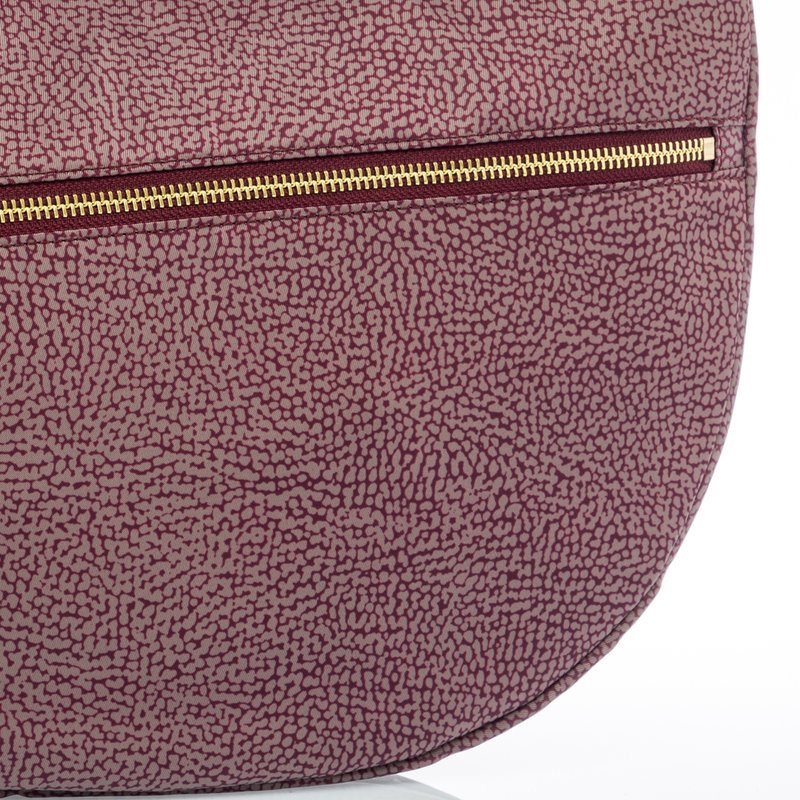 Borbonese Luna bag middle in nylon OP bordeaux Borbonese