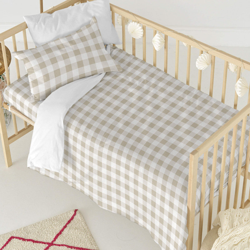 Copripiumino grigio Vichy 80/90 per letto (155x220 cm) - Basic Kids -  Acquista su Smart BPER Zone.