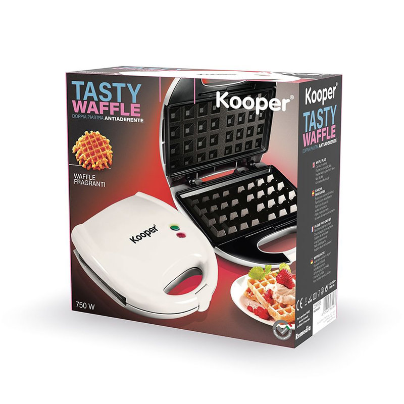 Tostiera Grill Elettrica 750W Kooper Tasty Bianca