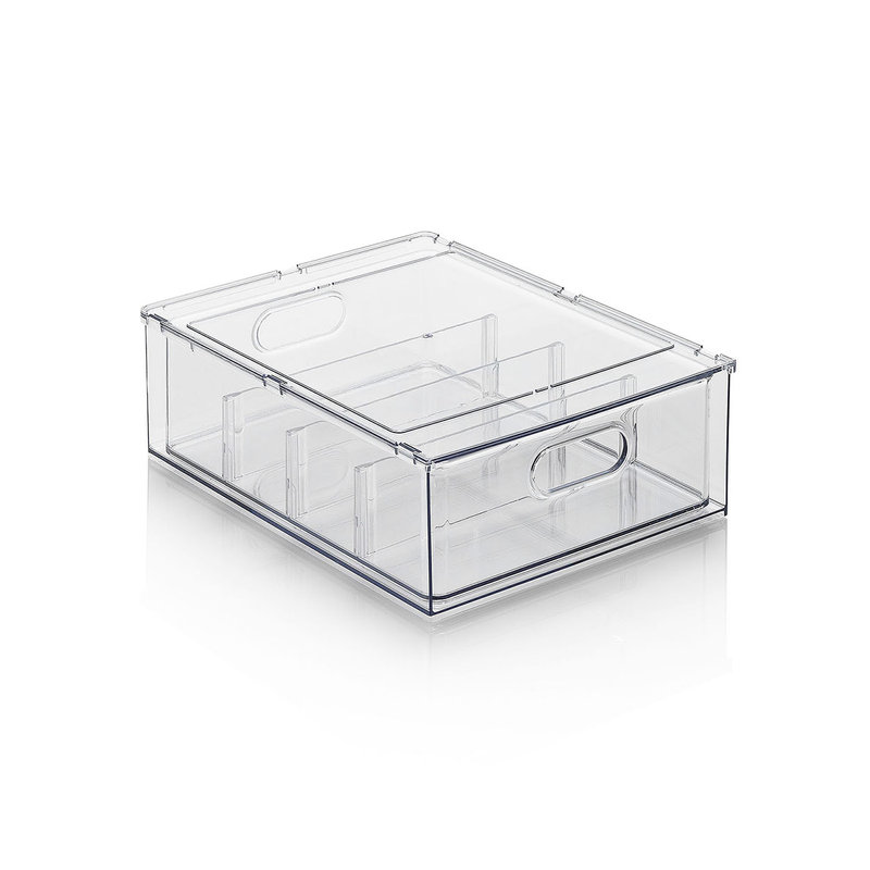 KRAU removable drawer/container with dividers, transparent - TFT Home -  Purchase on Ventis.