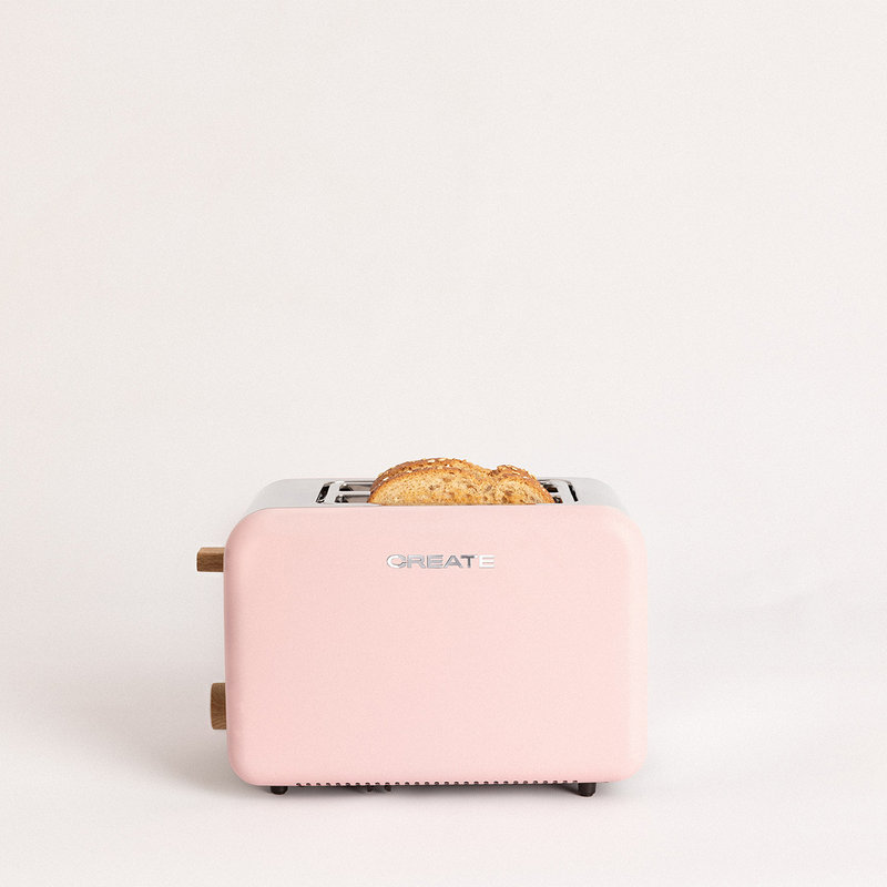 TOAST RETRO - Tostapane per fette larghe, rosa pastello - Create - Acquista  su Ventis.