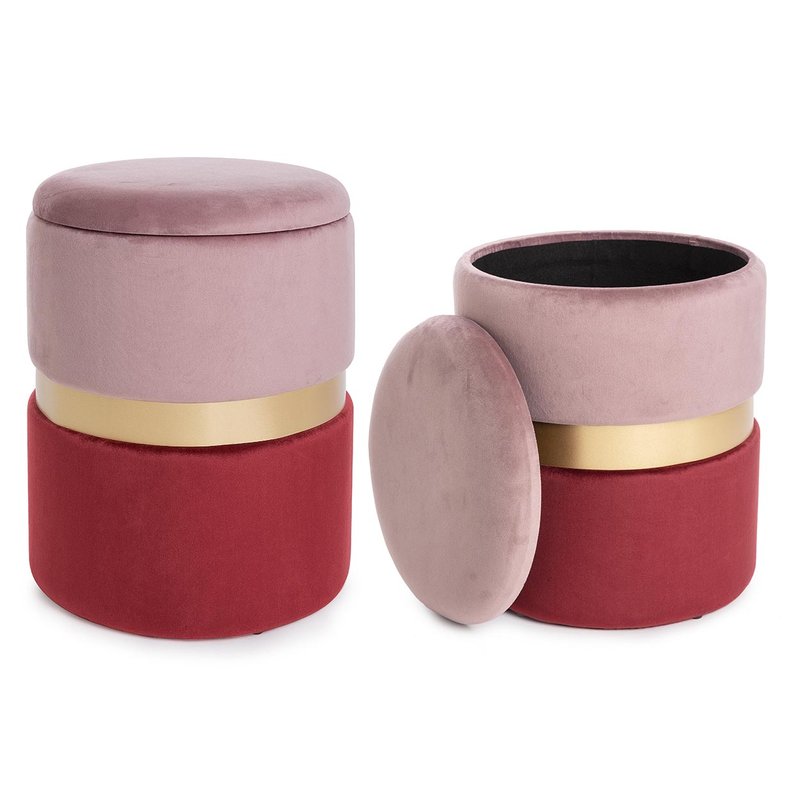 Bois - Pouf piccolo rosso cinabro - Novità Home - Acquista su Ventis.