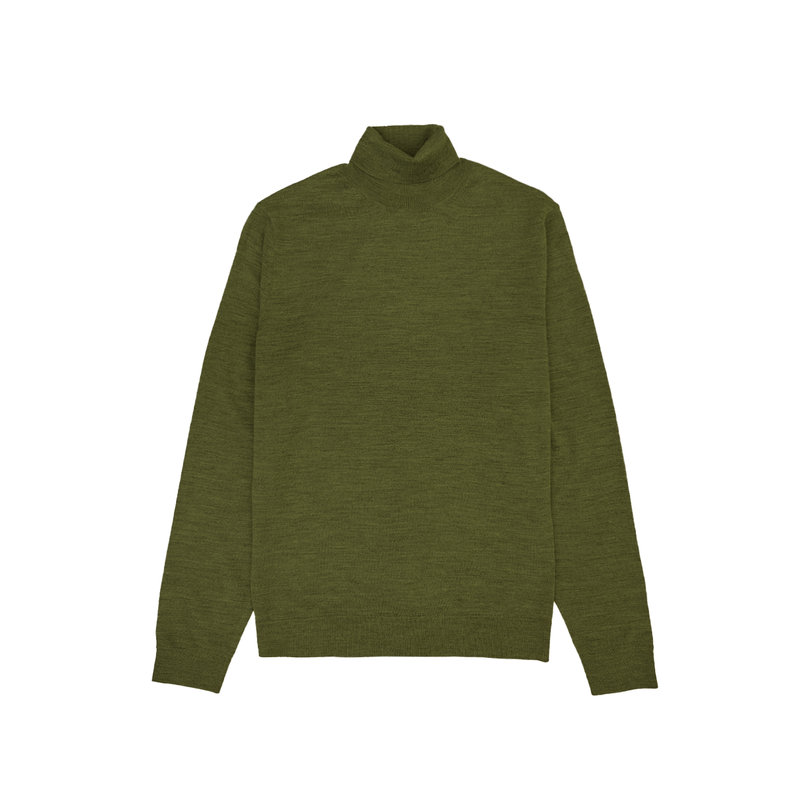 Pull Vert Homme Selected Merino pas cher 