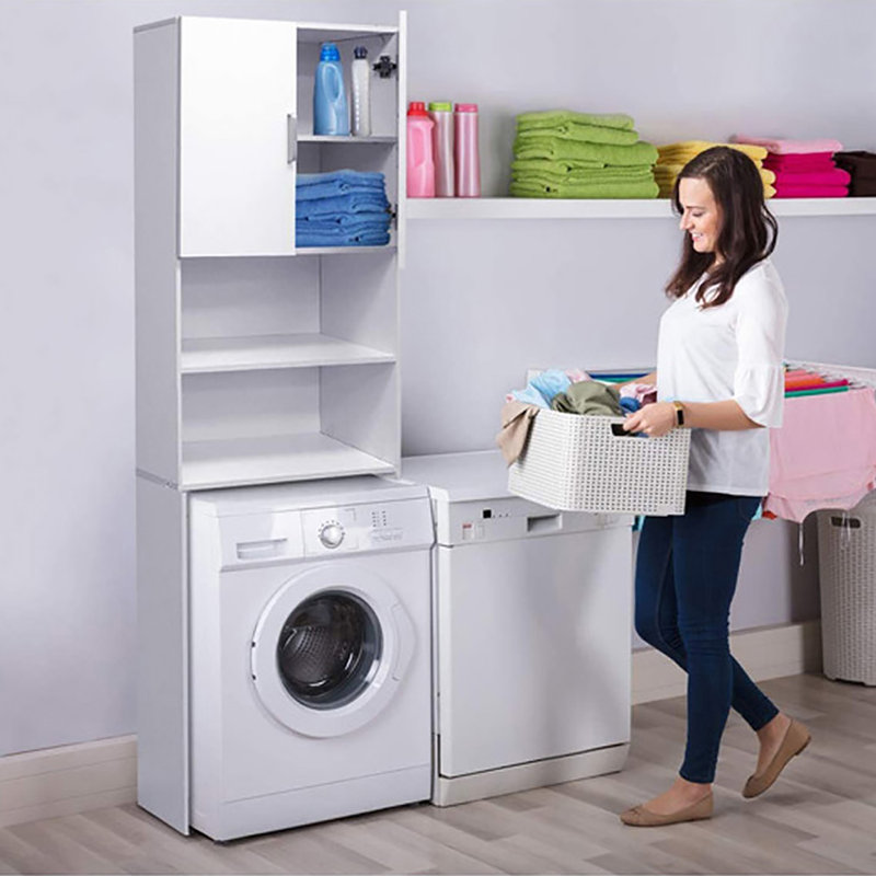 Mobile sopra lavatrice LAUNDRY - A, bianco - Tomasucci special price -  Acquista su Smart BPER Zone.