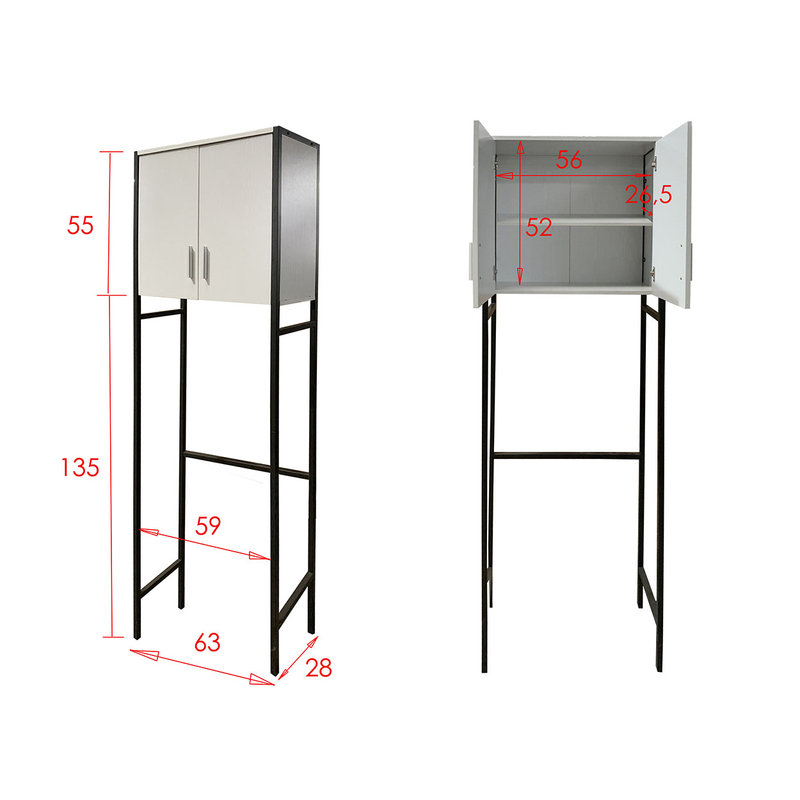 Mueble sobre lavadora LAVANDERÍA - A, blanco - Tomasucci special