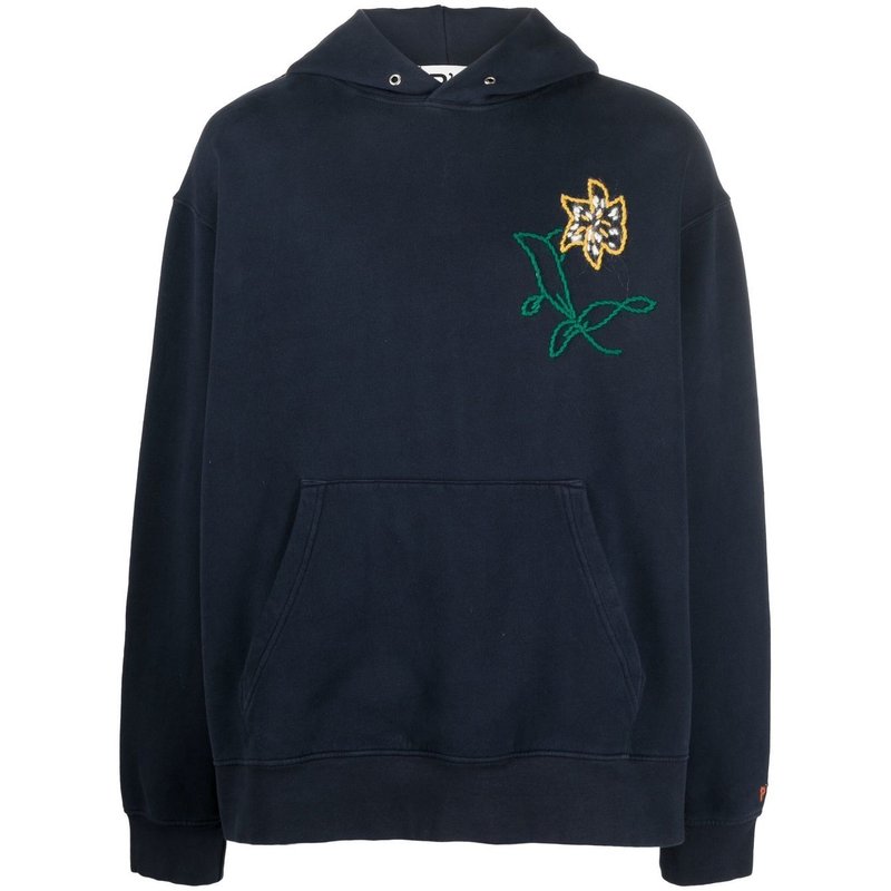 Hoodie P`s Organic Sweater Embroidered Flower - President's