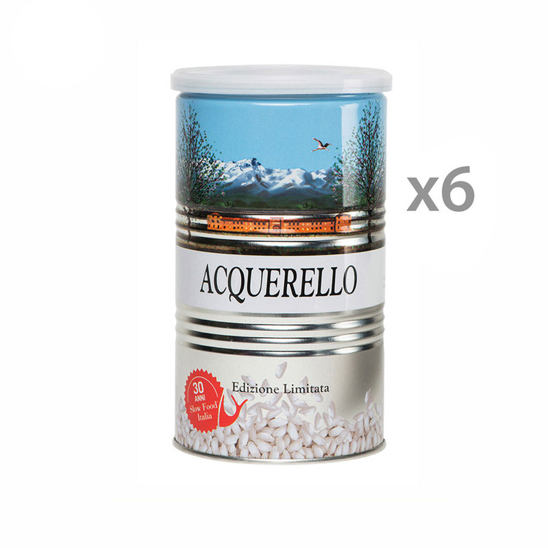 6 lattine di riso Carnaroli da 1 kg - Riso Acquerello - Acquista su Ventis.