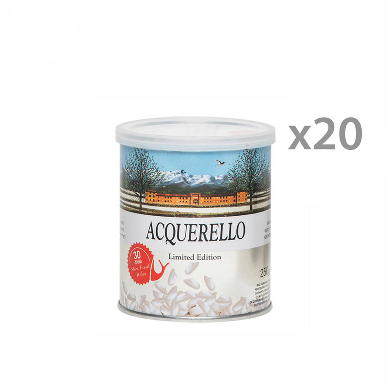 20 lattine di riso Carnaroli da 250 gr - Riso Acquerello