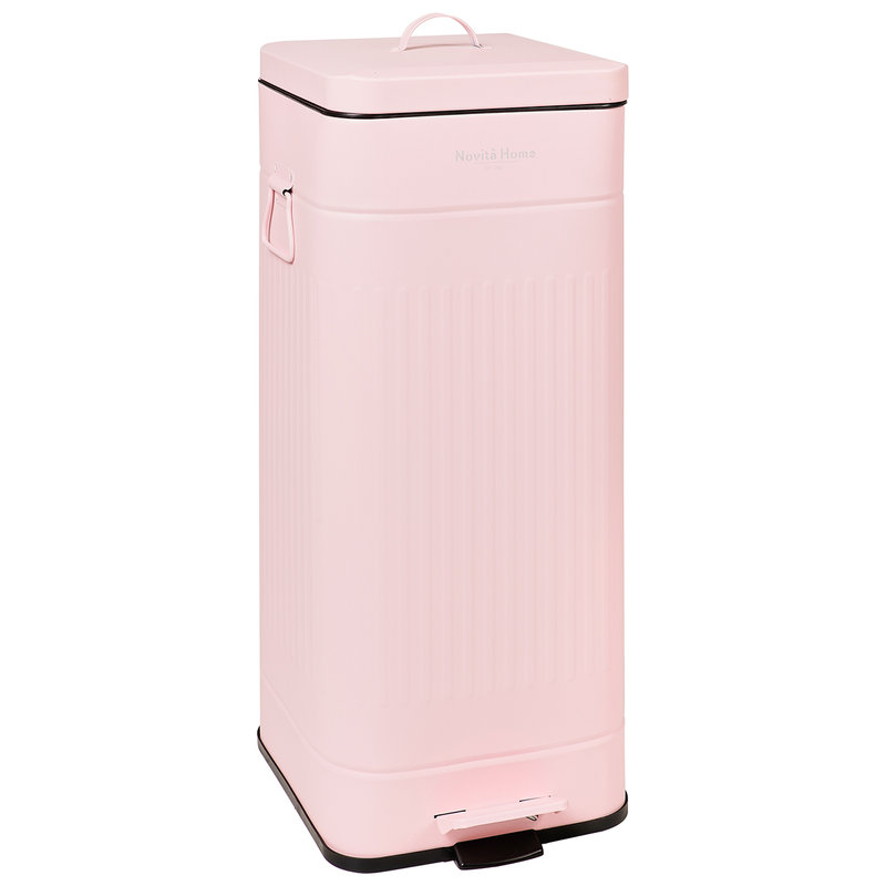 Poubelle automatique - 30 L - Diamètre 30,5 x 56,5 cm - Rose fluo