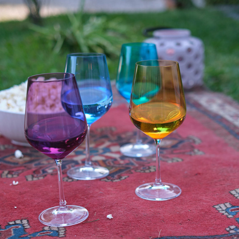 Bicchiere Acqua+Calice Vino Carambola multicolor 82334 Set 12 Pezzi - Villa  Altachiara - Acquista su Ventis.