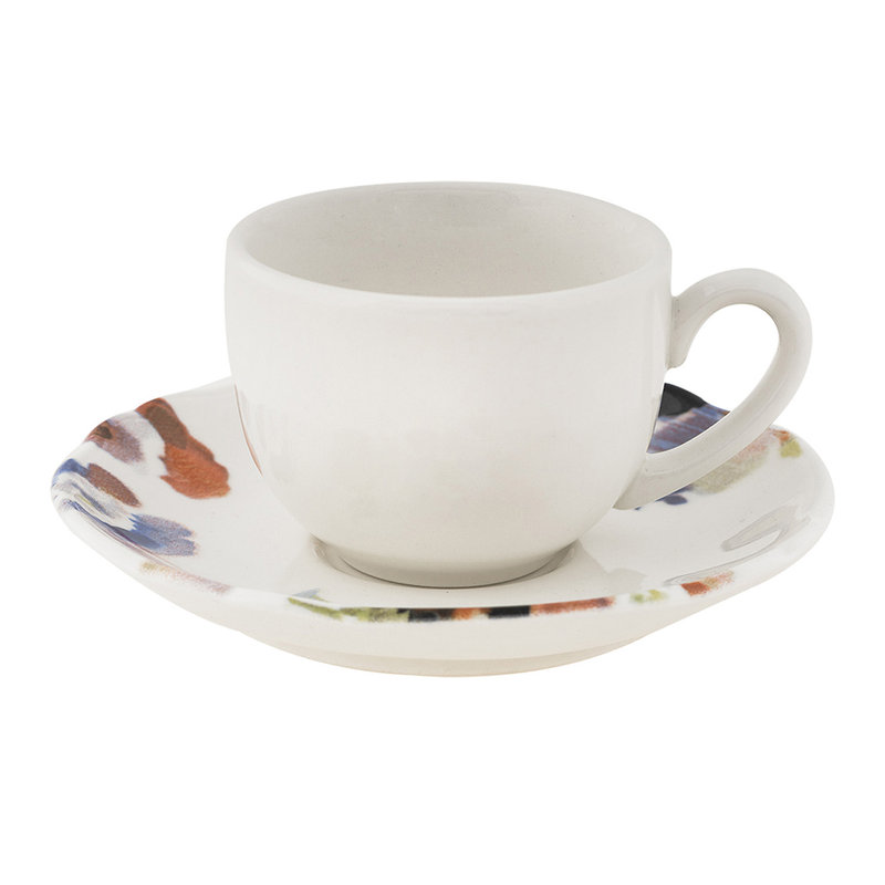 Tazza da caffè con piatto in porcellana set 6 pezzi Silene - Villa  Altachiara Obsoleto - Acquista su Ventis.