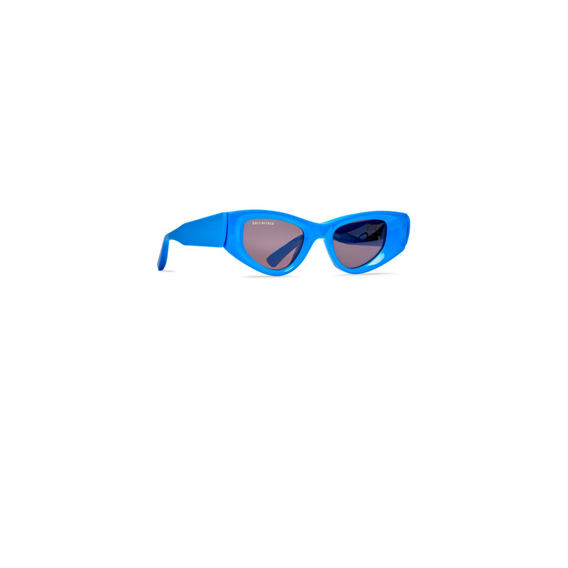 Balenciaga  Occhiali da sole in celluloide rettangolari unisex bianco   GuardamiMale