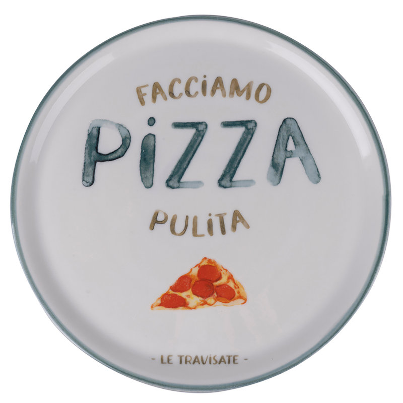 Set 4 Le travisate piatto pizza/portata 33cm - 2 ass. - Villa D'Este Home  Tivoli 1996 - Acquista su Ventis.