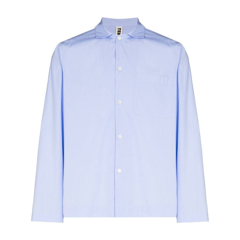 Unisex Sleepwear (poplin) Long Sleeve Shirts - TEKLA - Purchase on Ventis.