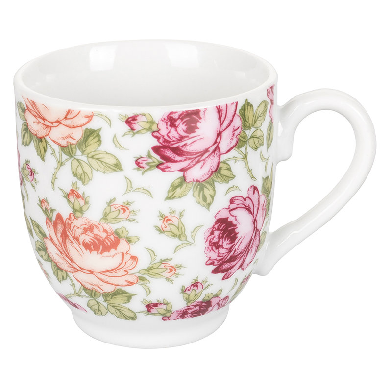 Tasse et soucoupe Rosa ClubHouse, 60 ml, blanc