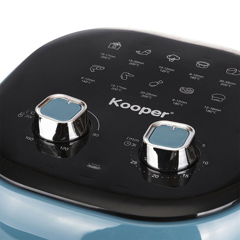 5,5 lt 1400w teal air fryer - Kooper - Purchase on Ventis.