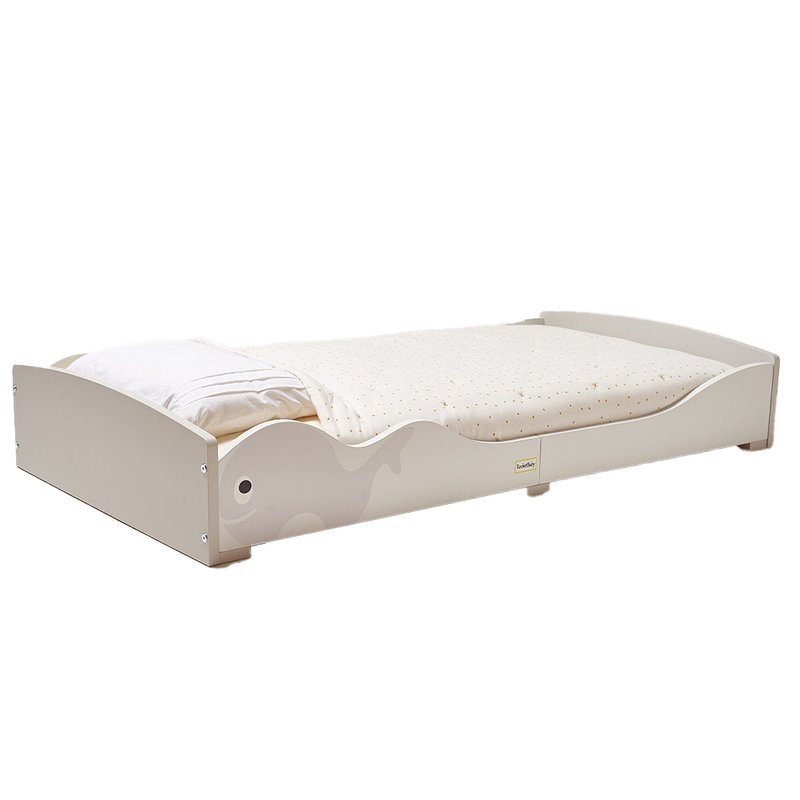 Letto basso per bambini Montessori Balena grigia