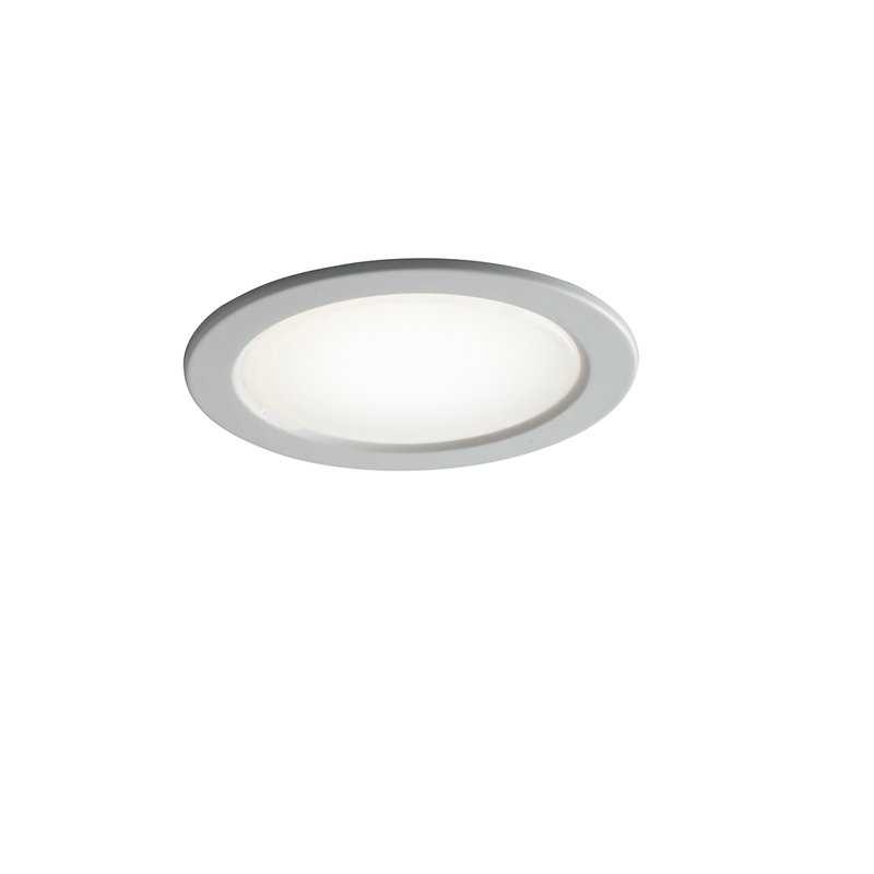 INTEC LIGHT Nemo faretto LED ad incasso pannello rotondo IP44 3,5W bianco o  silver