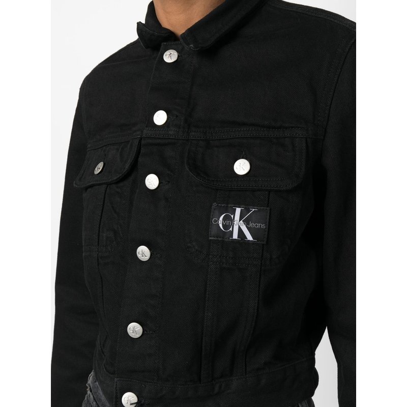 Calvin Klein Jeans Women's Jacket, Denim Black : Amazon.com.be: Fashion