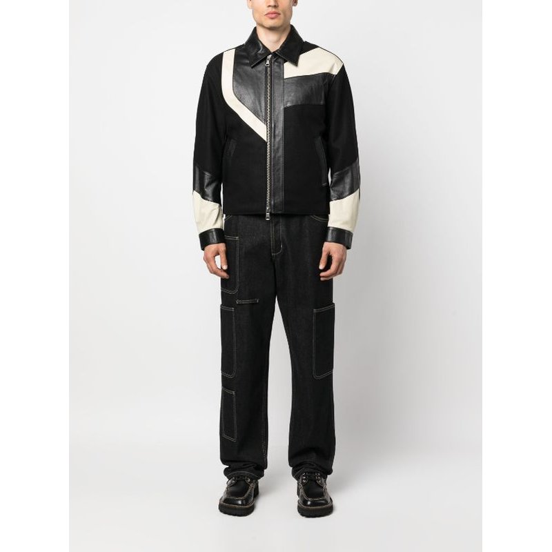 Andersson Bell Motorcycle Leather Varsity Jacket