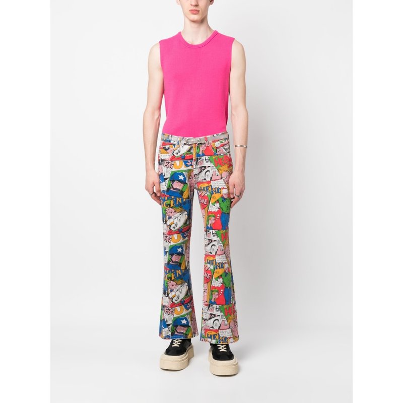 Unisex Printed Denim Pants Woven - ERL - Purchase on Ventis.