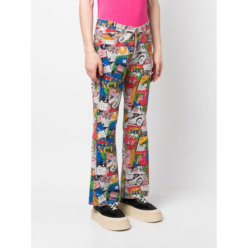 Unisex Printed Denim Pants Woven - ERL - Purchase on Ventis.