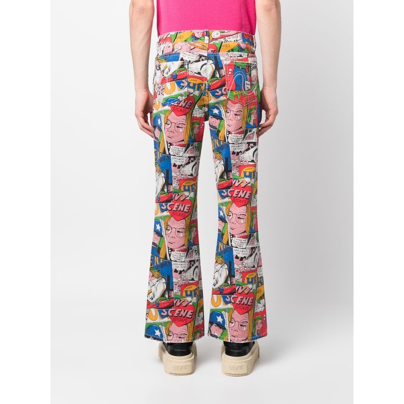 Unisex Printed Denim Pants Woven - ERL - Purchase on Ventis.