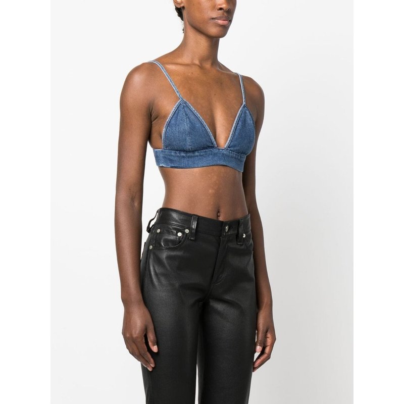 Denim bralette in blue - Agolde