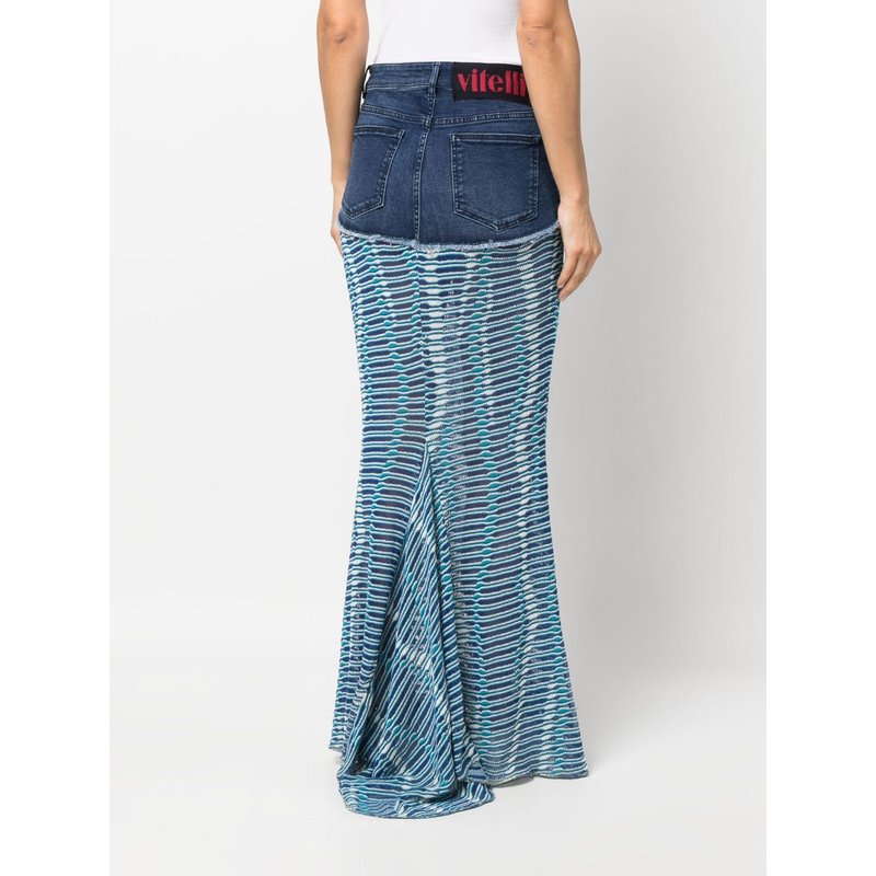 Imitation Denim Mermaid Long Skirt – ARCANA ARCHIVE