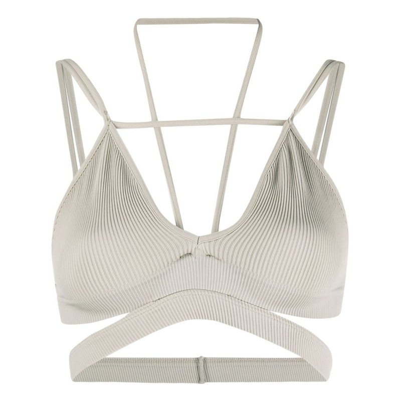 Ribbed Jersey Bra With Strappy Details a - ANDREADAMO - Purchase