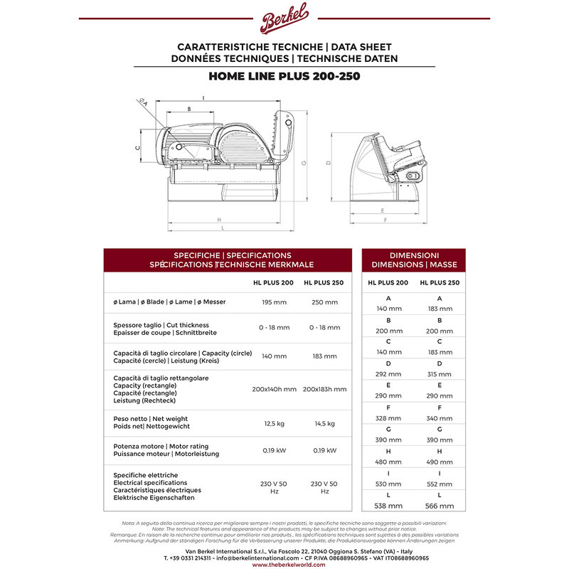 Affettatrice domestica Home line 200 PLUS Nero