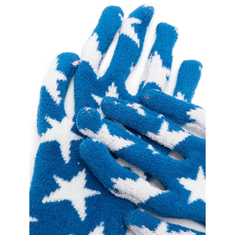 Unisex Stars Gloves Knit Erl07k057