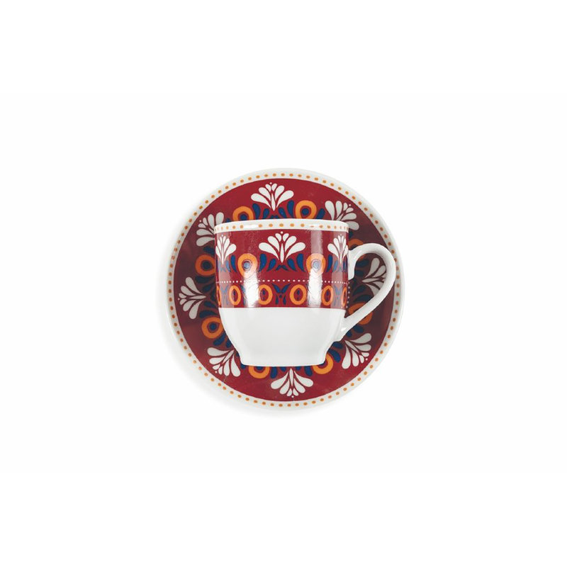 Set 6 tazzine caffè 90 ml in porcellana con piattino, Shiraz - Villa D'Este  Home Tivoli 1996 - Purchase on Ventis.