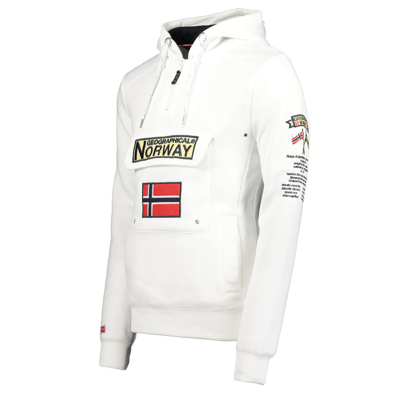 Felpa White Men - Geographical Norway - Acquista su Ventis.