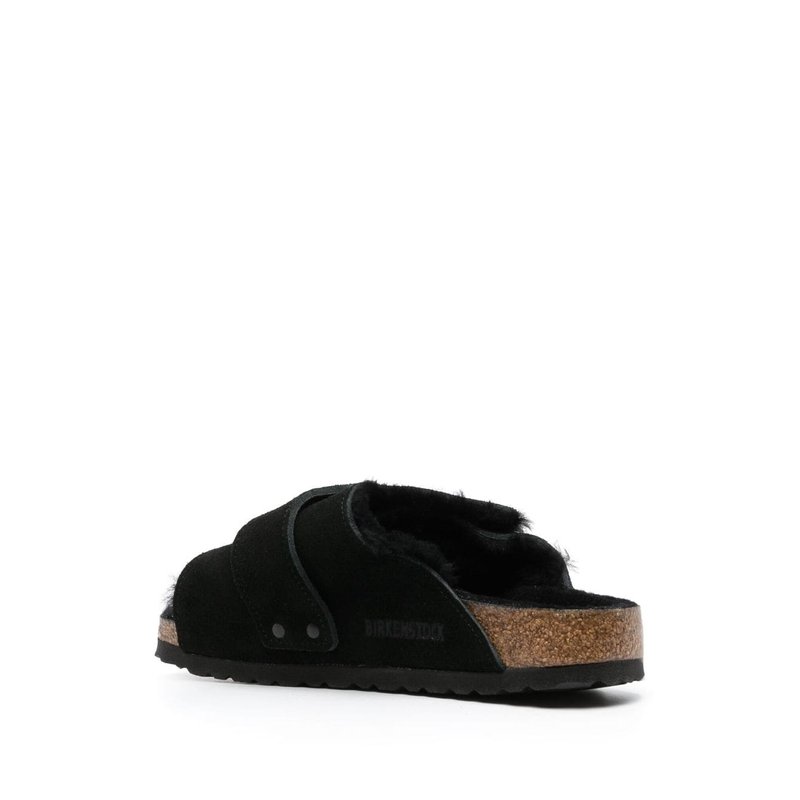 Kyoto Shearling Black, Suede Leather/nubuck 1023229 - Birkenstock