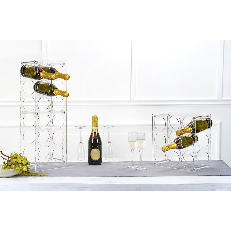 iPLEX Design - Gran Cru Cantinetta Portabottiglie Trasparente 12 Postii in  plexiglass 23x16x66 cm - Dimensione Casa Store