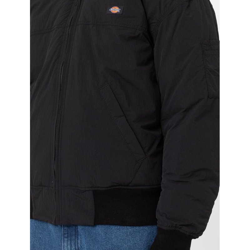 Dickies Chaqueta bomber acolchada para mujer, Gris