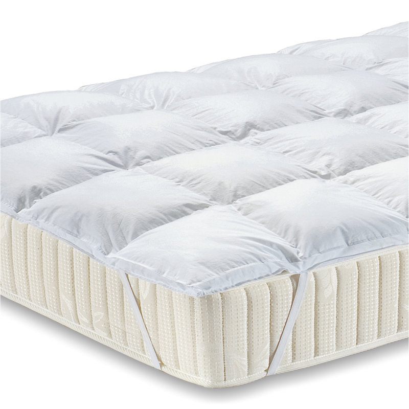 Set singolo Topper bed + guanciale + piumino fibra Pako, bianco