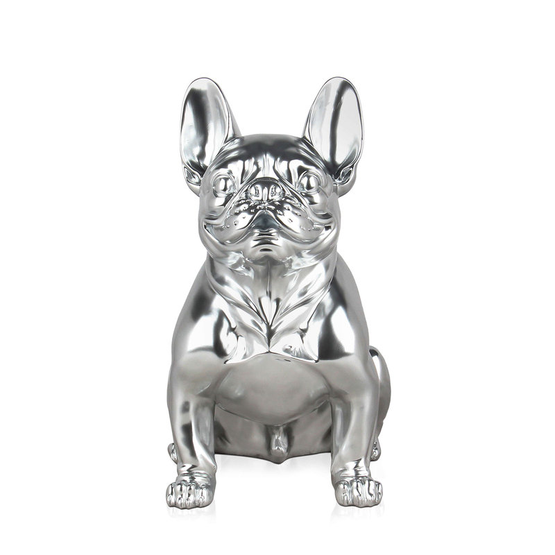 Adm - Scultura in Resina 'bulldog Francese Seduto