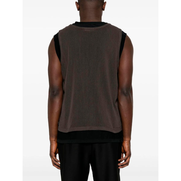 トップス OUR LEGACY 24S reversible gravity tank Our Legacy - Reversible Gravity Tank Black/Antique Chocolate