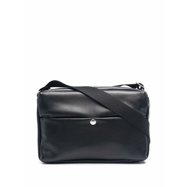 OUR LEGACY☆関税込☆テクスチャードレザーメッセンジャーバッグ OUR LEGACY - NECESSITY BAG Static Black Popyrus Poly | River