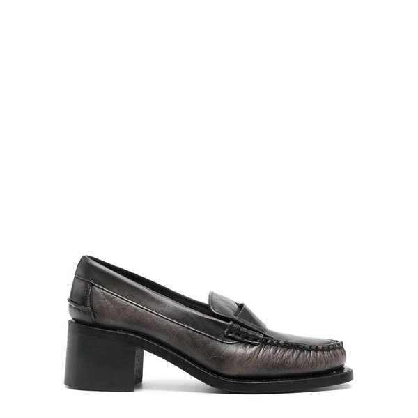 Heeled Slip on-SINEU HEELED DUOTONE BLACK GREY Hereu vista0