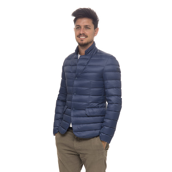 Piumino uomo 313 Tre uno Tre leggero blu