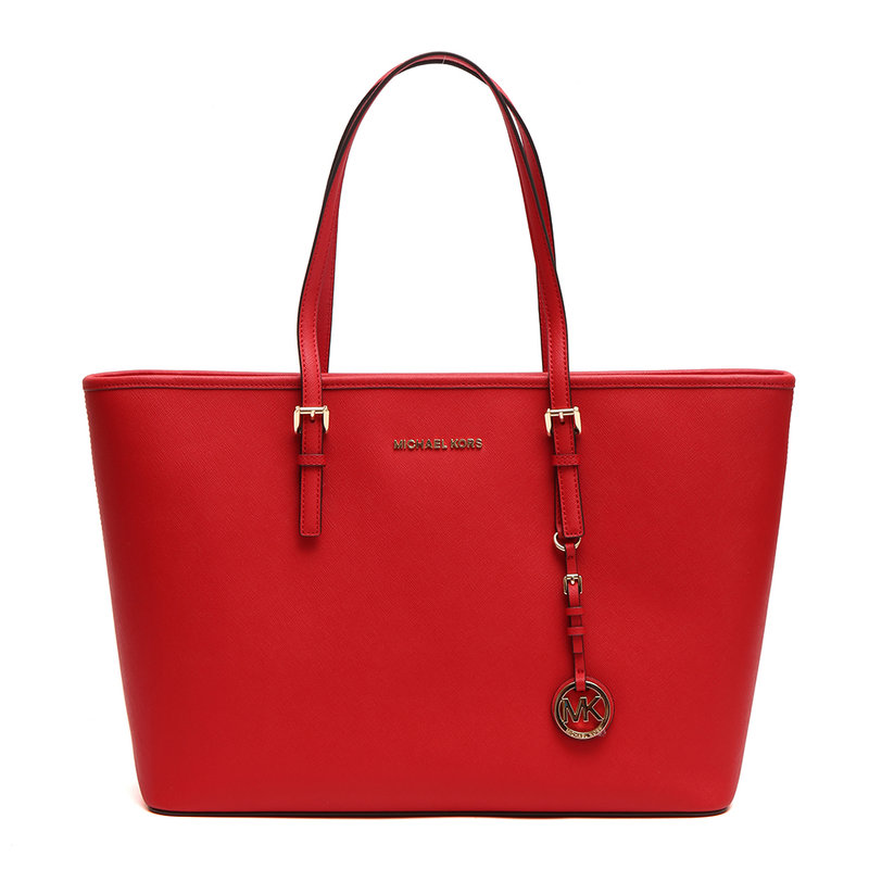 Borsa tote Jet Set Travel grande rossa