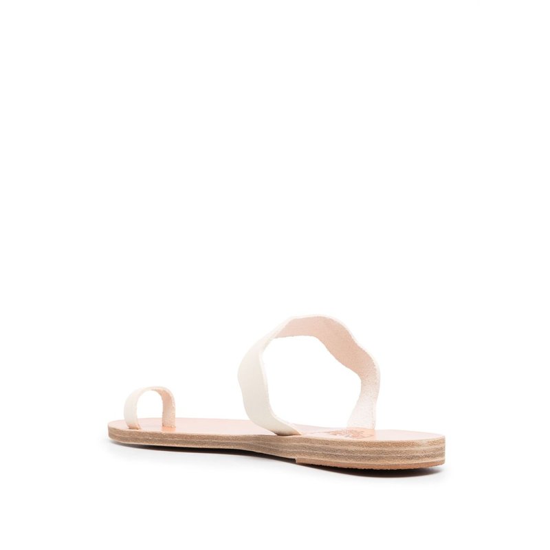 Crouching Venus leather sandals in white - Ancient Greek Sandals | Mytheresa