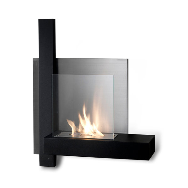 smtyle Candelabri da camino senza fiamma o cera per caminetto fai da te 9 con decorazione in ferro nero su scrivania/pavimento