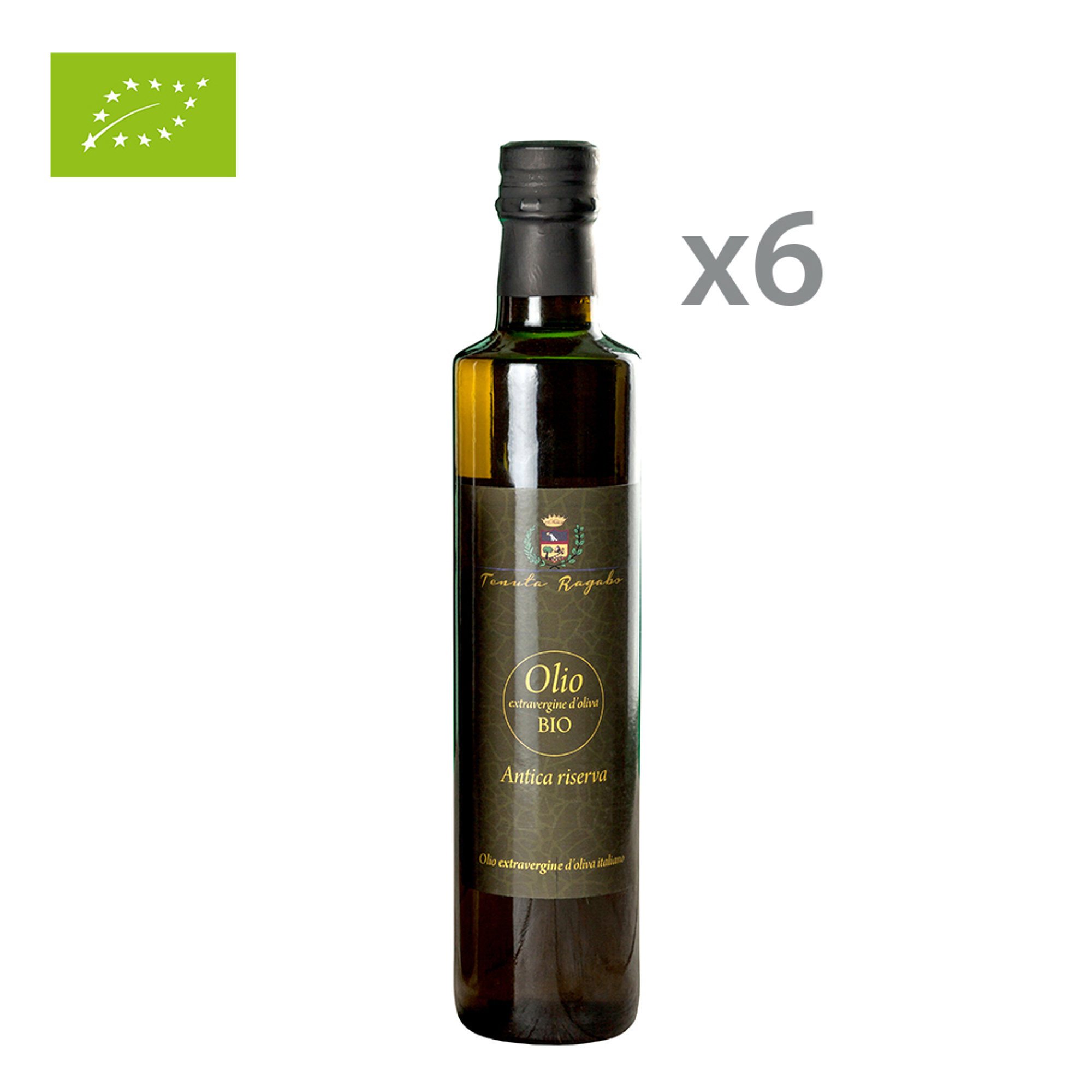 6 bottiglie - Olio Evo BIO Antica Riserva 50 Cl Tenuta Ragabo vista0